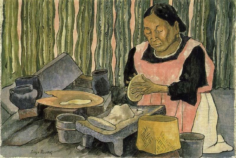 Diego Rivera Portrait of Lucy